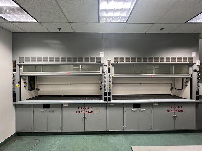Used HAMILTON SAFEAIRE 8' Highline Fume Hood , Combo Sash