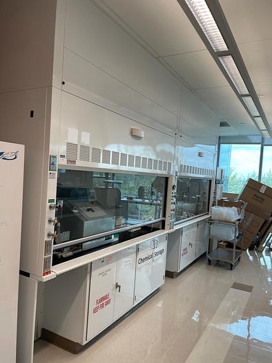 Used 8' Thermo Scientific Hamilton SafeAire II Fume Hood