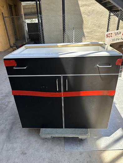 Used Institutional Grade Plastic Laminate Cabinets, Black