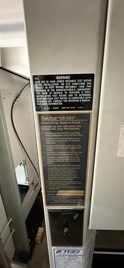 Used FISHER HAMILTON 5' Fume Hood