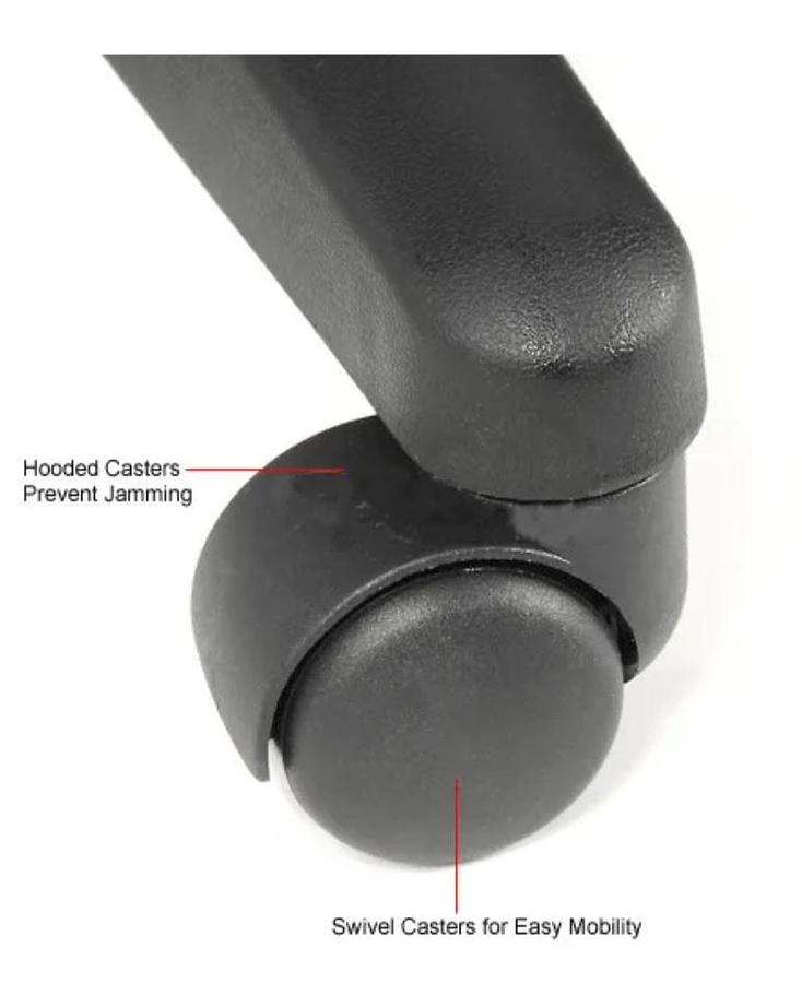 2025 Vinyl Task Stool, 360° Footrest, Black Labrotory Chair