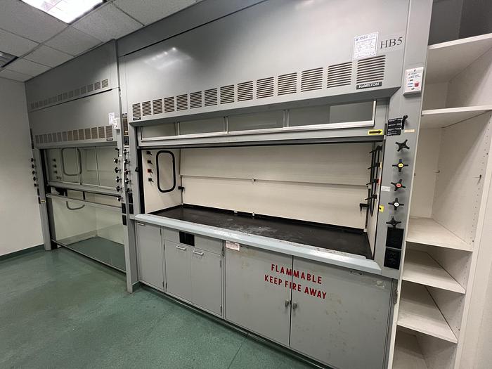 Used HAMILTON SAFEAIRE 8' Highline Fume Hood , Combo Sash