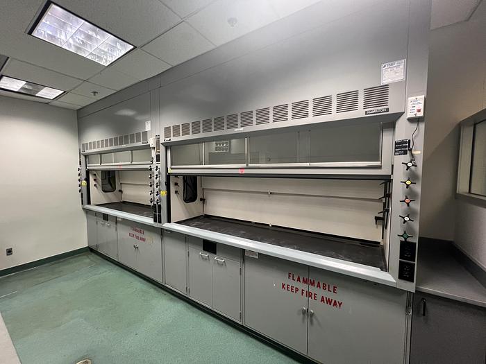 Used HAMILTON SAFEAIRE 8' Highline Fume Hood , Combo Sash