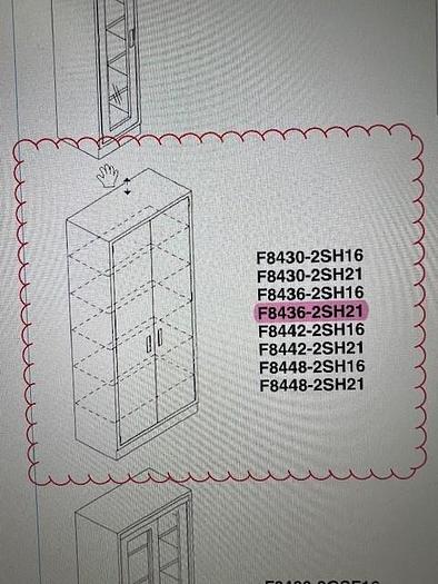 NEW Tall Solid Door Floor Cabinet- Hinged Doors