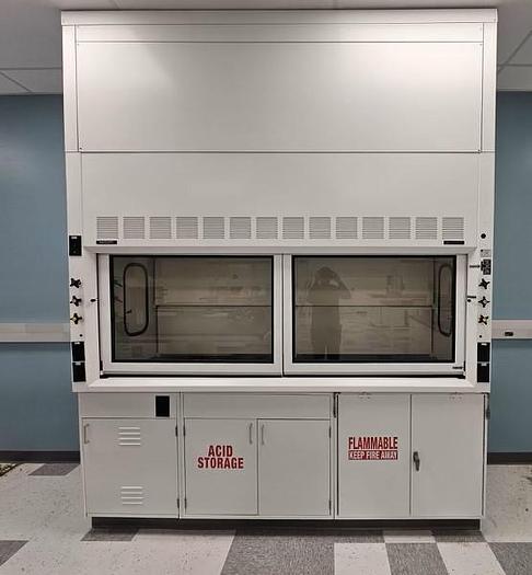 Used FISHER HAMILTON 8' SafeAire Fume Hood, Split Sash