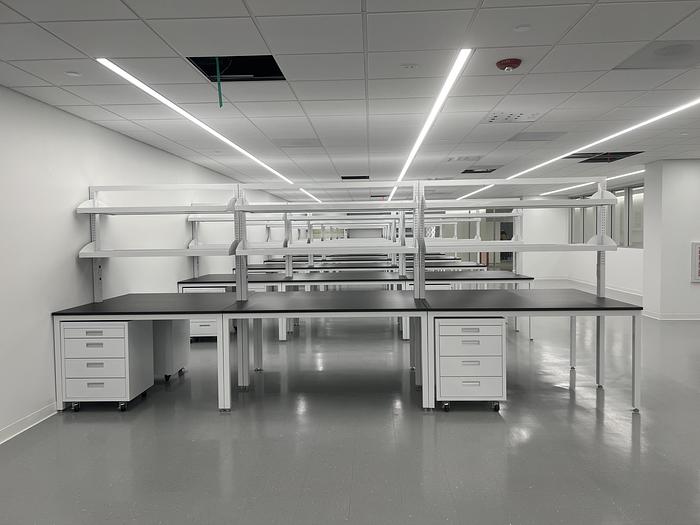 Used Custom Island Bench (Fixed or Flex Casework)