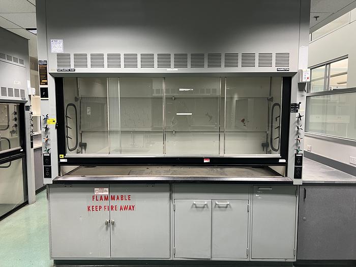 Used HAMILTON SAFEAIRE 8' Highline Fume Hood , Combo Sash