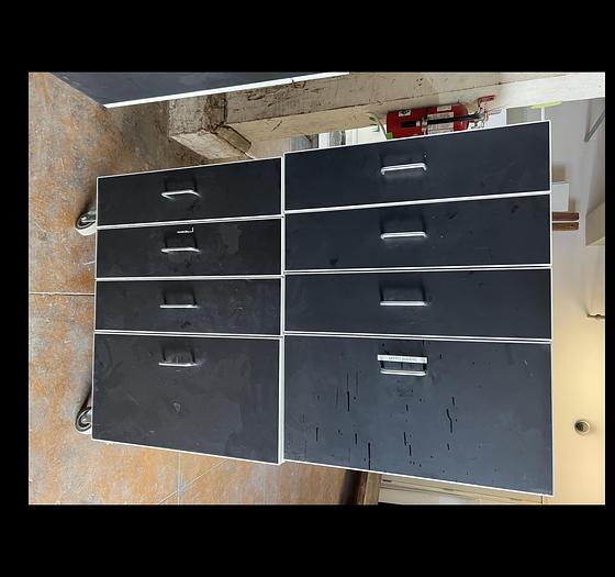 Used Institutional Grade Plastic Laminate Cabinets, Black