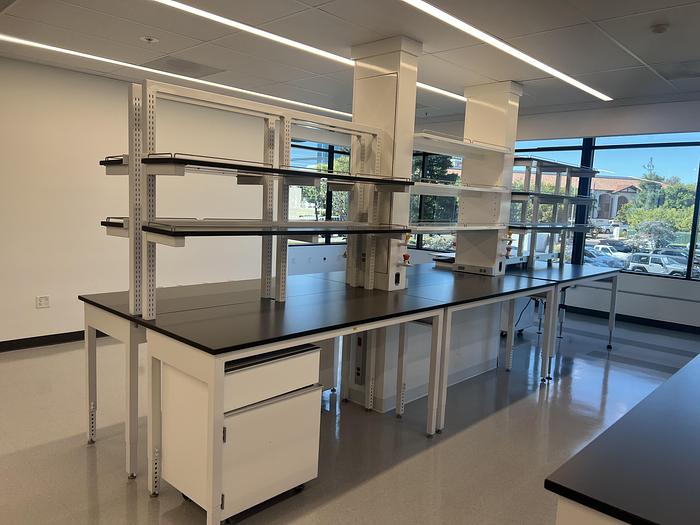 Used Custom Island Bench (Fixed or Flex Casework)