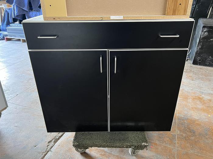 Used Institutional Grade Plastic Laminate Cabinets, Black