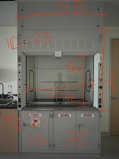 Used Hanson 5' Fume Hood