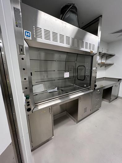 Used Hanson 6' Fume Hood, Stainless Steel