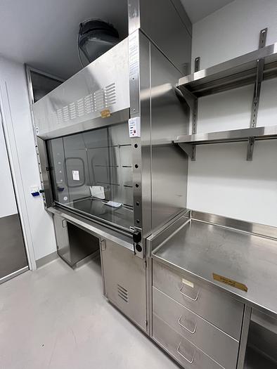Used Hanson 6' Fume Hood, Stainless Steel