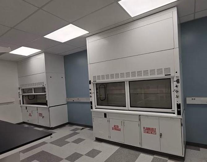 Used FISHER HAMILTON 8' SafeAire Fume Hood, Split Sash
