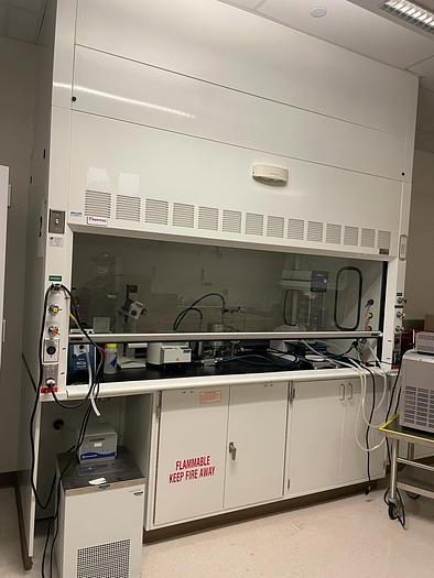 Used 8' Thermo Scientific Hamilton SafeAire II Fume Hood