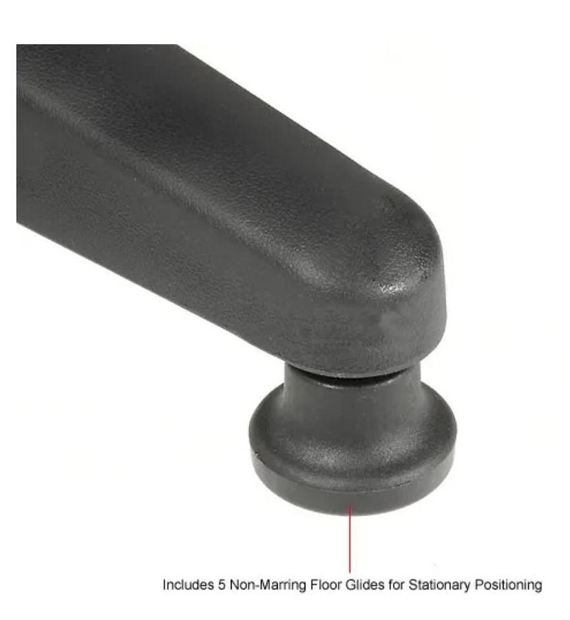 2025 Vinyl Task Stool, 360° Footrest, Black Labrotory Chair