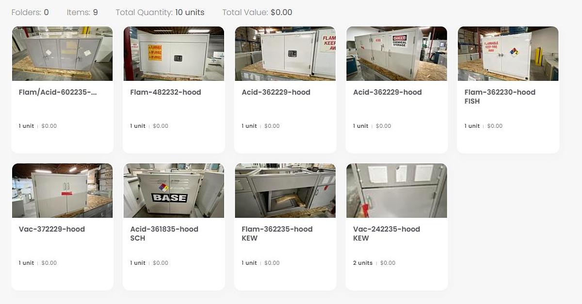 Used Kewaunee Scientific 6' Fume Hood