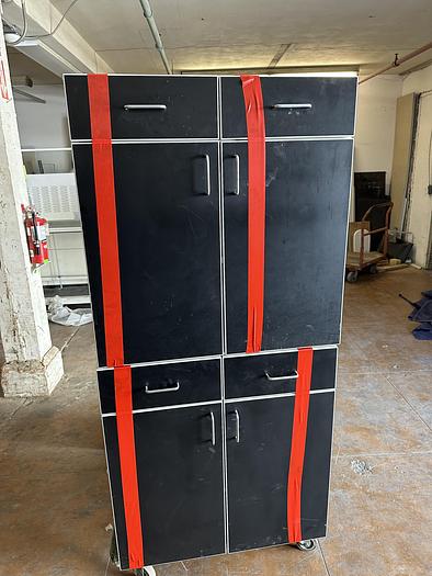 Used Institutional Grade Plastic Laminate Cabinets, Black