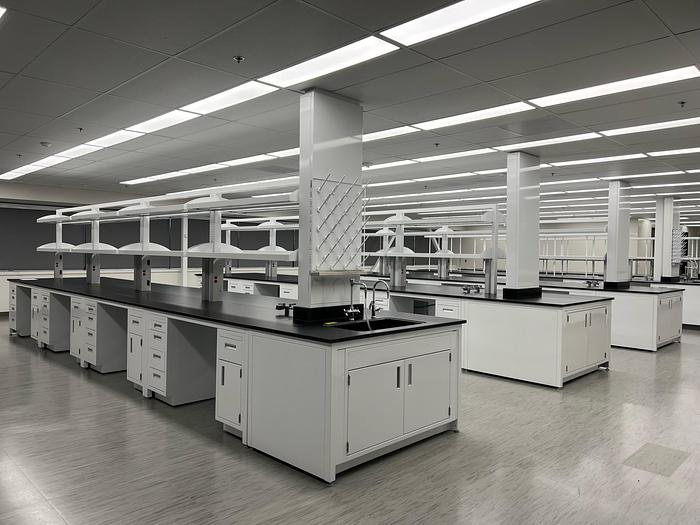 Used Custom Island Bench (Fixed or Flex Casework)