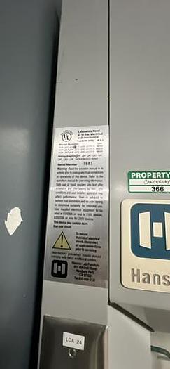 Used Hanson 6' Fume Hood, Model 5SA70