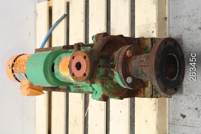 Used Buffalo CRCV Buffalo Pump, Size 509, 7-1/4" Impeller Diameter, Ductile Iron Casing, Ductile Iron Stuffing Box, 150 Gpm, 50 Ft Head, 1750 Rpm, Clockwise Rotation #26345