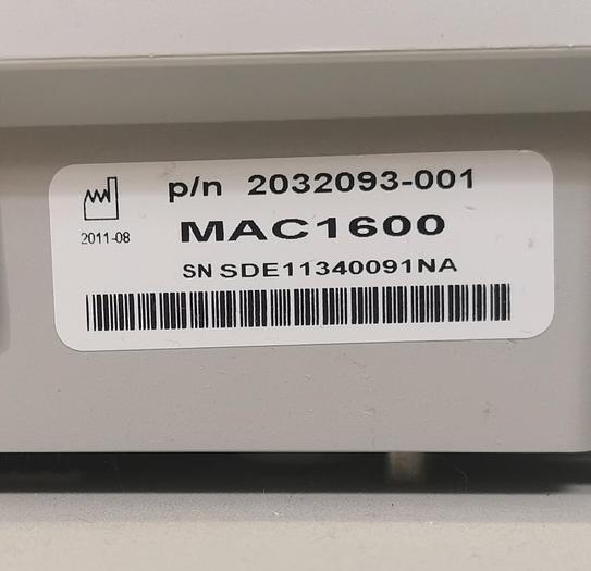 Gebraucht GE MAC 1600 EKG Gerät Elektrokardiograph auf Trolley