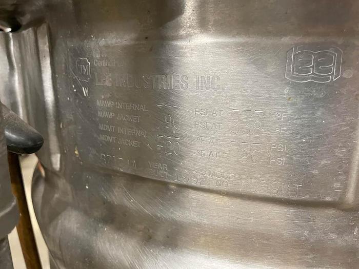 Used 1992 Lee Industries Inc. Vacuum Kettle 20D9MT