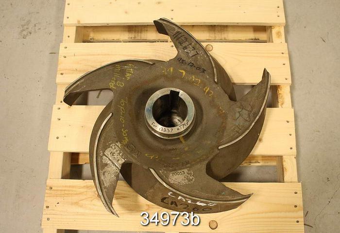 Unused Goulds 3175 12x14x22 Pump Impeller, 5 Vane 22" Diameter Impeller #34973