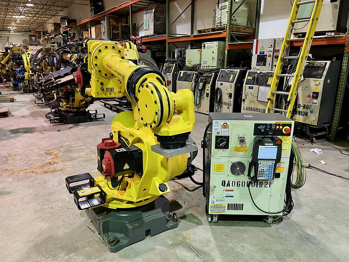 Used VERY LOW HOUR FANUC R2000iB/210F WITH R30iB CONTROLLER, TESTED AND CLEANED, 251 HOURS