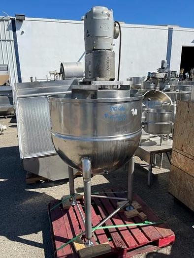 Used Groen 100 Gallon Stainless Steel Jacketed Steam Mix Kettle