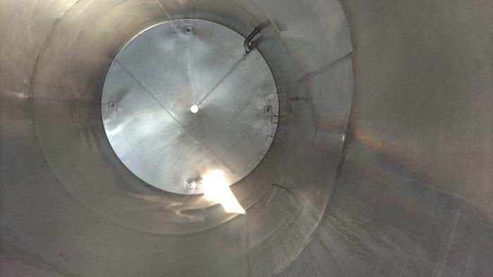 Used Tank, 2,400 Gallon, S/st, Cone Bottom, On Legs #S744780
