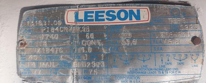 Used Conveyor, Screw, 4" X 18', S/st, Flexicon, 3 HP #S744461