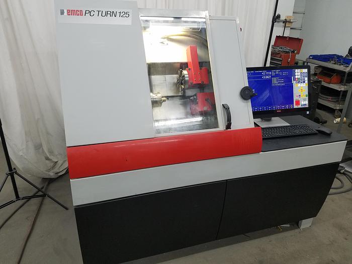 Refurbished 1999 EMCO PC TURN 125 CNC LATHE with upgraded 2018 Centroid Touch Screen Controller