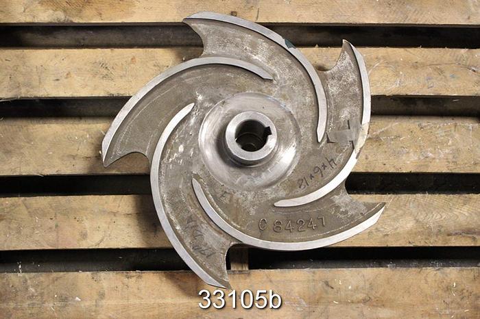 Used Goulds 3175 17.5" Diameter, 5 Vane Impeller #33105