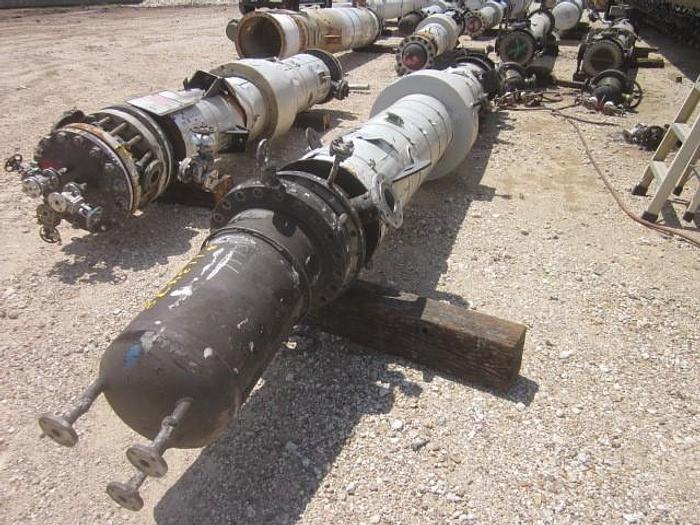 Used Used Missouri Boiler and Tank Company approximately 263 square foot 317L stainless steel vertical Shell and Tube Heat Exchanger