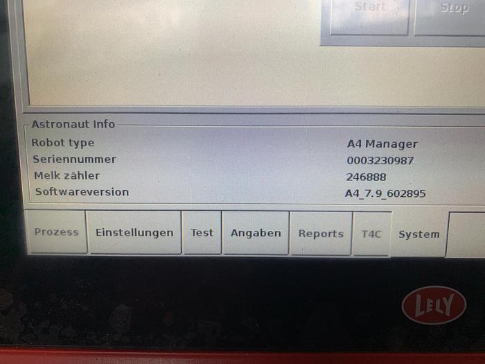 Gebraucht 2016 Lely A4 Manager RH 246.000 Melkungen