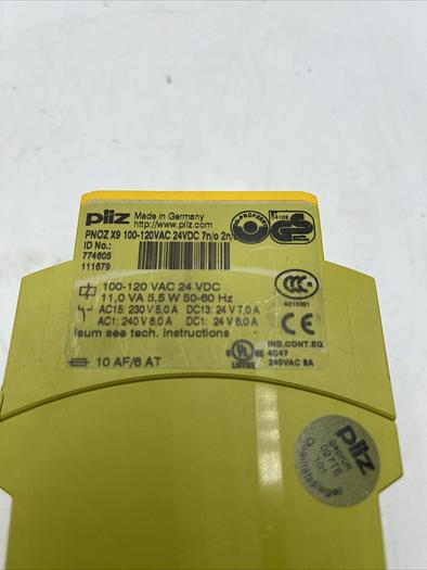 Used Pils PBOZ X9 safety relay 774605