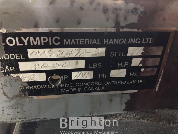 Used Olympic 3000lb Used Scissor Lift Table