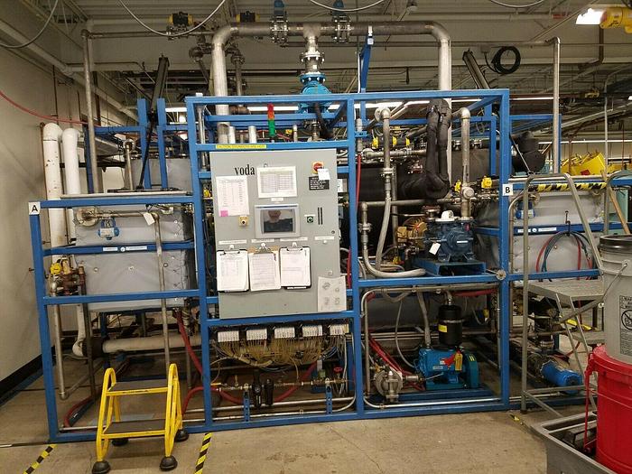 Used Tiyoda Serec Vacuum Degreasing System Dual Chambers Dissolves Cleans Rubber & Plastic off Metal Complete System