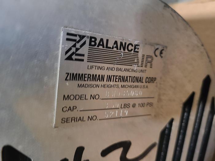 Used 350 Lb Air Balance Back Saver Heavy Lifting Hoist for Coil Stock