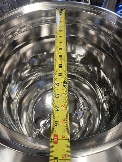 Used T&C 50 Liter Stainless Steel 45 PSI Jacketed Reactor w/ Agitator & Load Cells