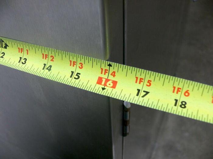 Used Stainless Steel Storage Cabinet  16" x 47" x 80"