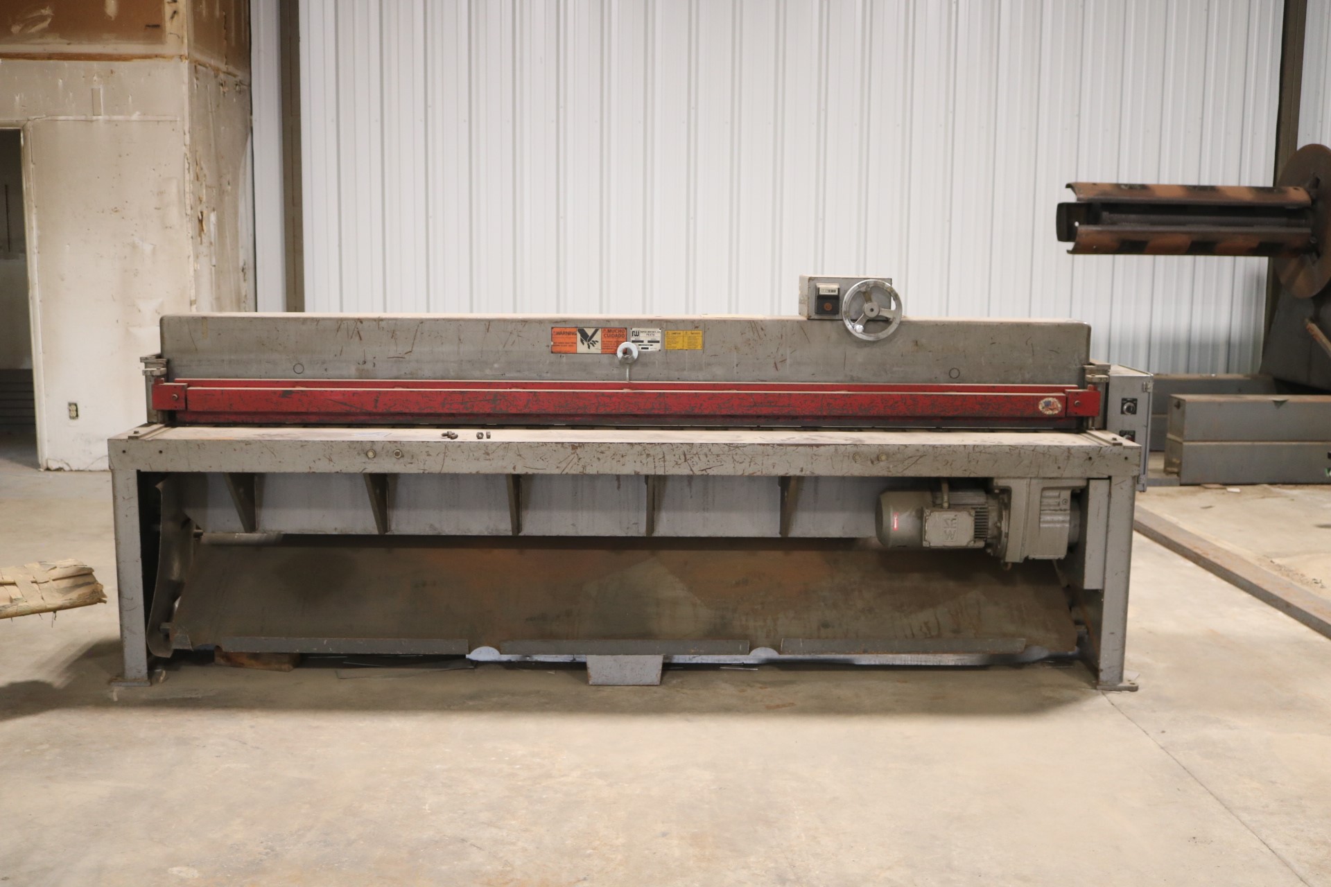 Used ROPER WHITNEY 10M14-G MECHANICAL POWER SHEAR 14 GA. X 10' 2000 #6314