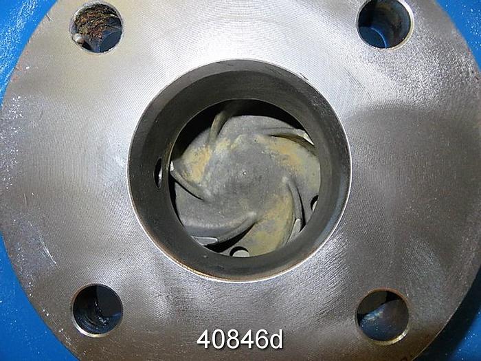 Used Goulds 3196 2x3x13 Pump, 5-Vane, 11.25" SS Impeller #40846