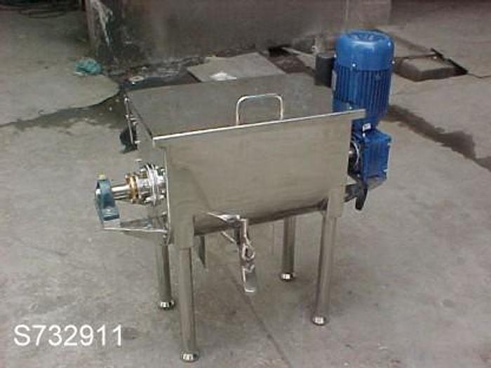 Mixer, Ribbon, 1 CF, 304 S/st, 1 HP, New, Std, #H733613