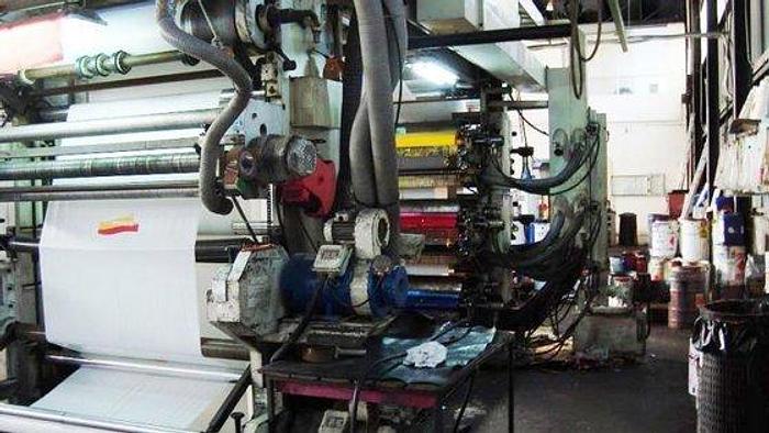 Used 1993 BIELLONI steck 6 col. 1200 mm VICTORIA flexo printing unit Ref.RM506