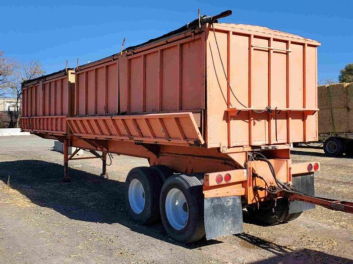 Used Side Dump Trailer Set