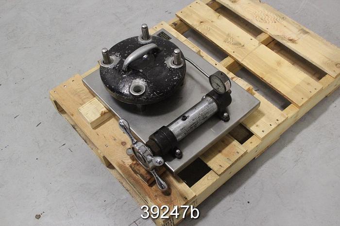 Used Herman Manufacturing Manual Hand Sheet Press, 6.5" Diameter #39247