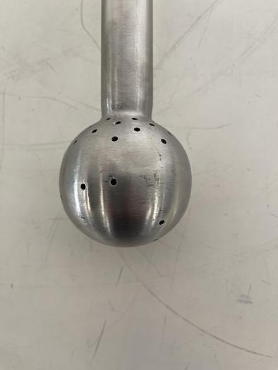 Used Stainless Steel 17" Spray Ball w/ 1 1/2" Sanitary Fitting
