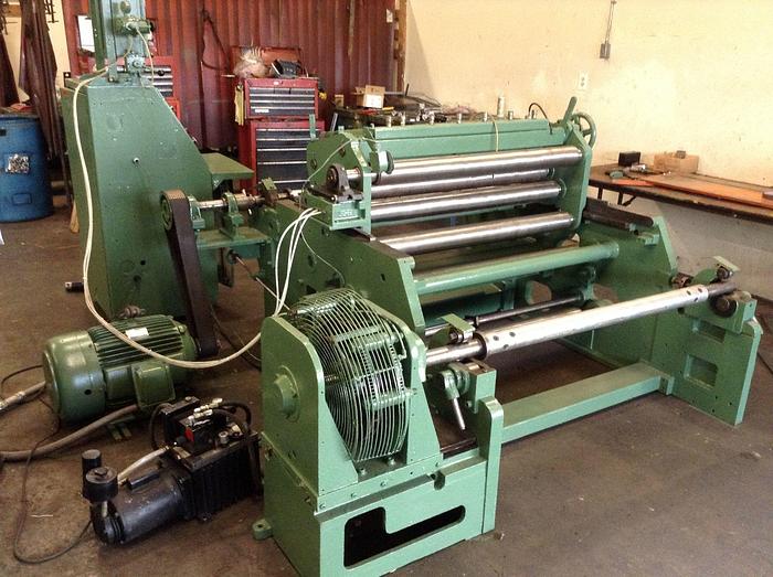 Used 42" REFURBISHED KIDDER CW CENTERWIND SLITTER REWINDER SHEAR AND SCORE SLITTING - PENDING LS